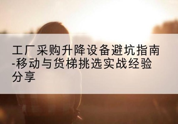 灵武移动式升降机怎么选-工厂采购升降设备避坑指南-移动与货梯挑选实战经验分享
